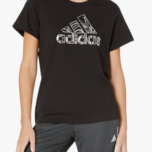 Adidas Black Tee with Graphic Logo